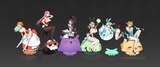 BUNNY STANDEES - Calli, Kiara, Ina, Mint, Nimi, and Doki