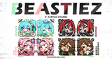 BEASTIEZ - 2" Acrylic Charm (PiaPiUFO, BeriBug, Tori Orane, Kairyu Crocodile)