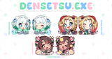 DENSETSU.EXE - 2" Acrylic Charm (Mint Fantome, Victoria Roman, Phoebe Chan)