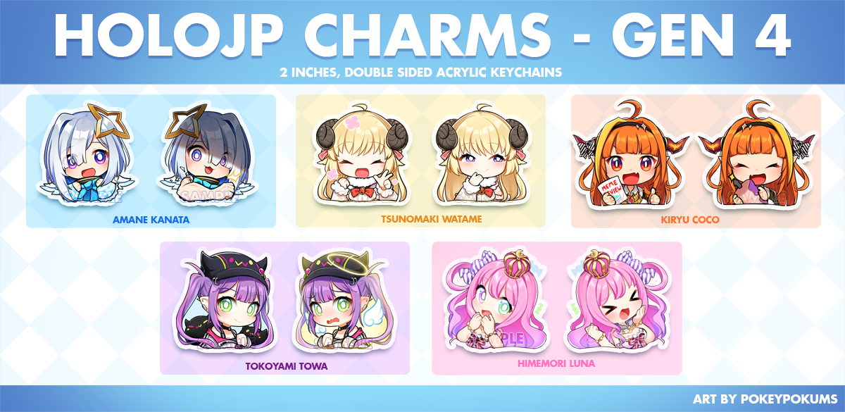 HOLOLIVE KEYCHAINS  - 2" Acrylic Charms