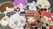 【 LOVE AND DEEPSPACE 】 - 3" Chibi Stickers ( Xavier, Rafayel, Zayne, Sylus, Caleb, Valko )
