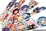 【 HOLOLIVE EN 】- 8-8.5" VINYL STICKERS / DECAL