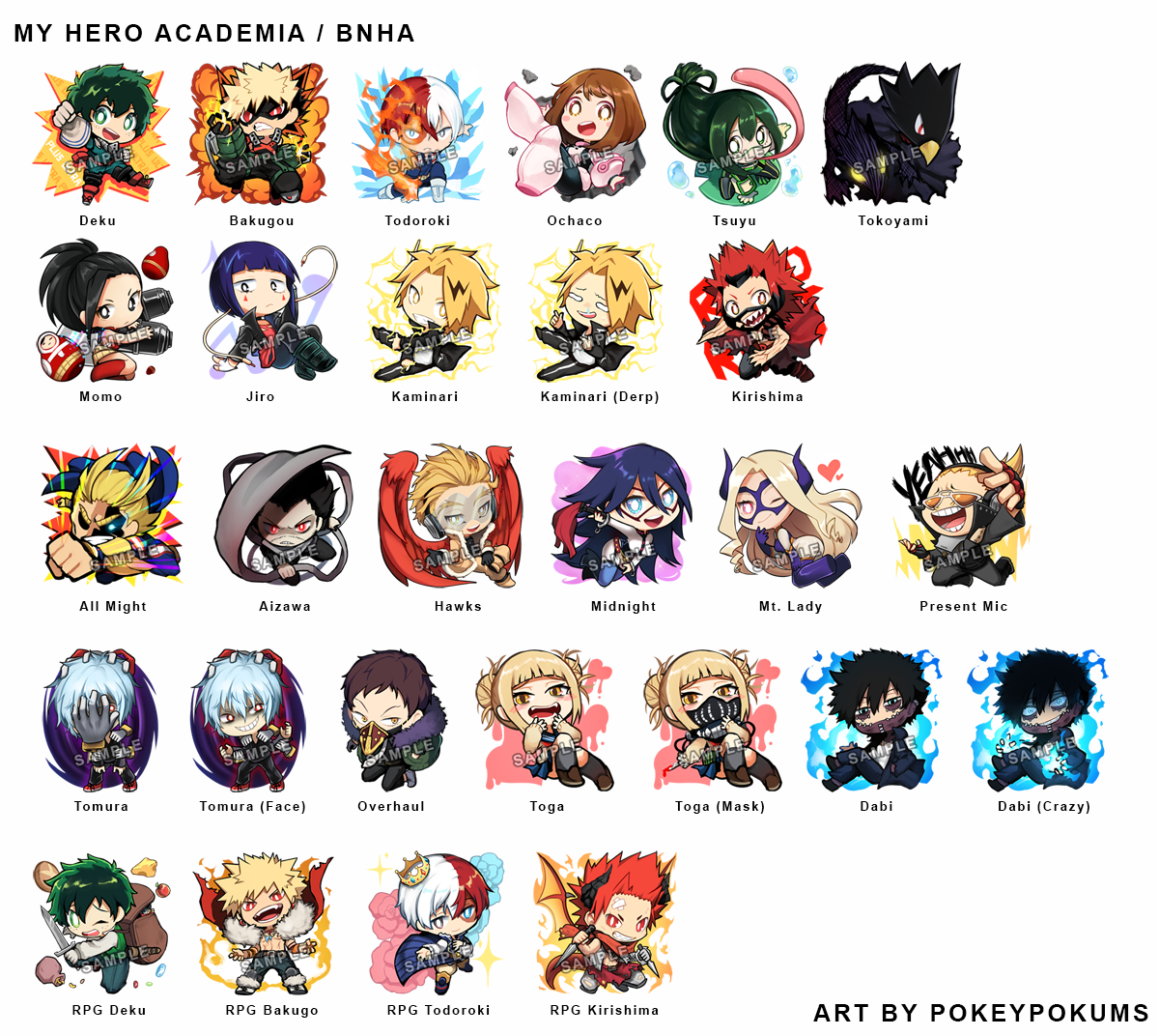 【 ANIME / MANGA / GAME 】- 3" VINYL STICKERS