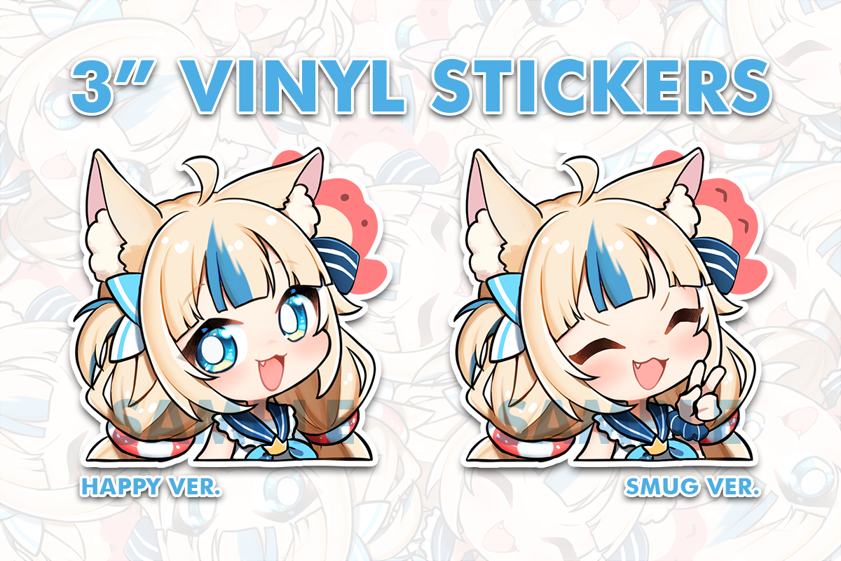 【 SAMEKO SABA 】- 3" VINYL STICKERS