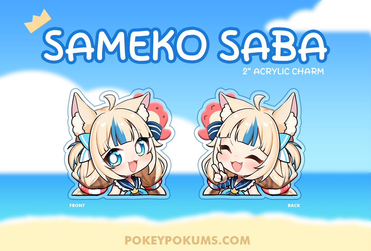 SAMEKO SABA - 2" Acrylic Charm