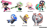 【 SPLATOON 3" VINYL STICKERS 】- Idols Attack!!