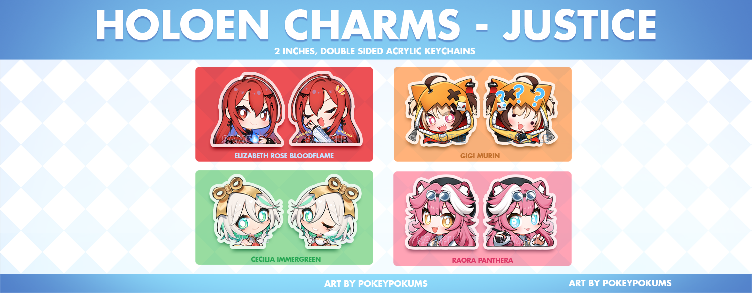 HOLOLIVE KEYCHAINS  - 2" Acrylic Charms