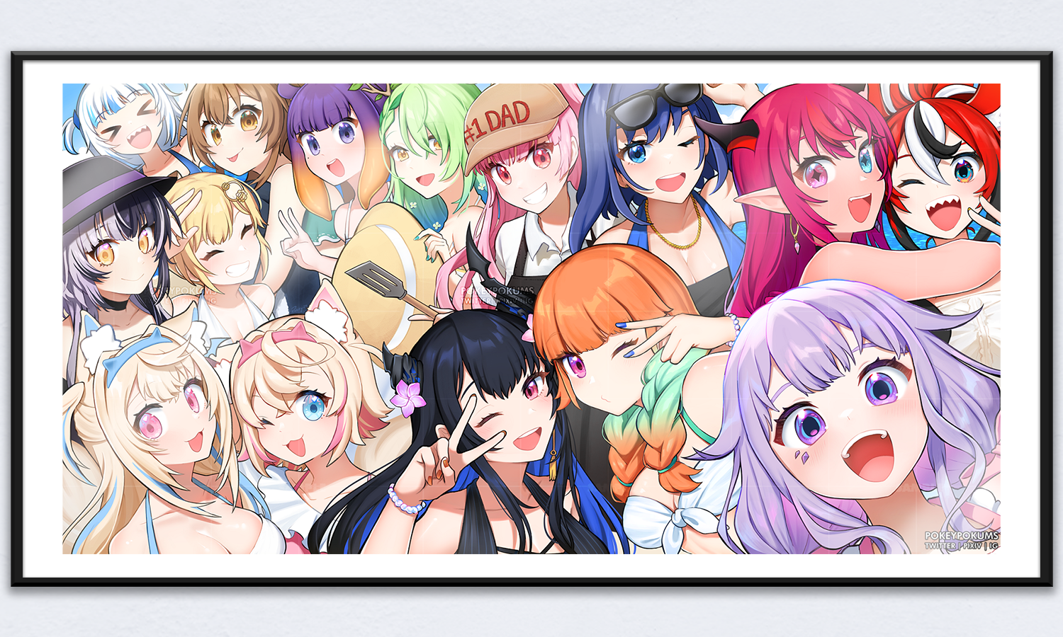 【  HOLOLIVE SUMMER BASH! 】- 18" x 9" Group photo!