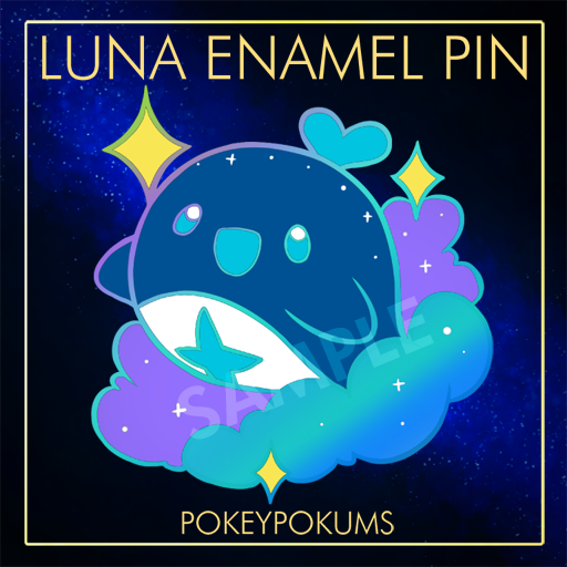 【 ORIGINAL 】- Luna Enamel 2" Pin