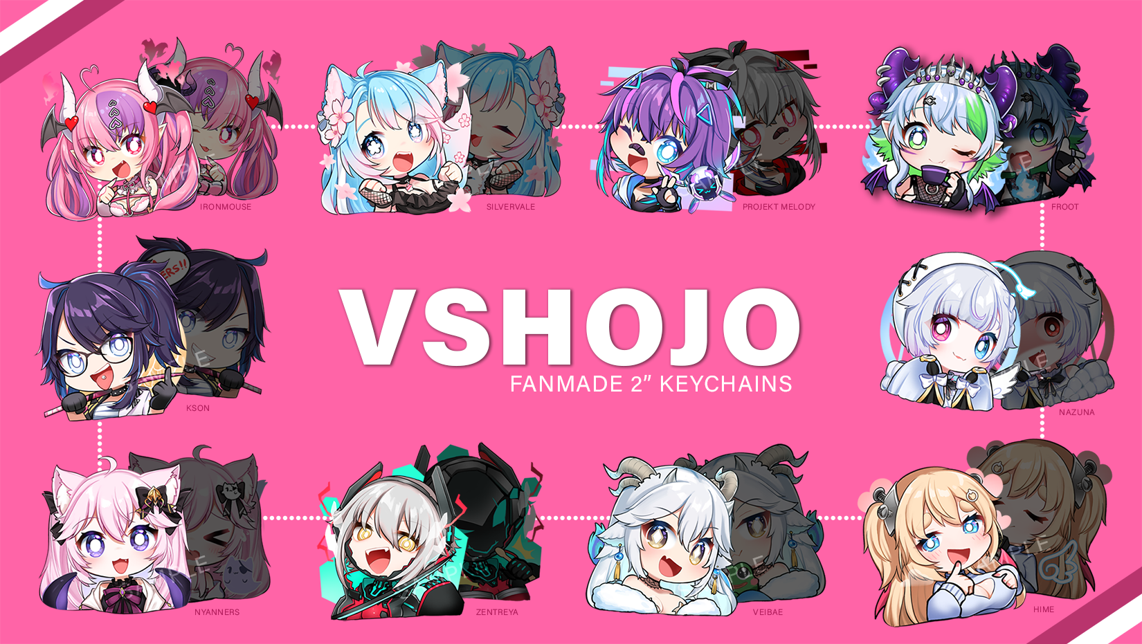 【 VSHOJO 】- 2" Acrylic Charm