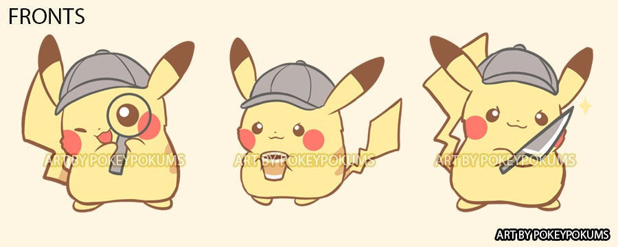 【 DETECTIVE PIKACHU 】- 2" Acrylic charms