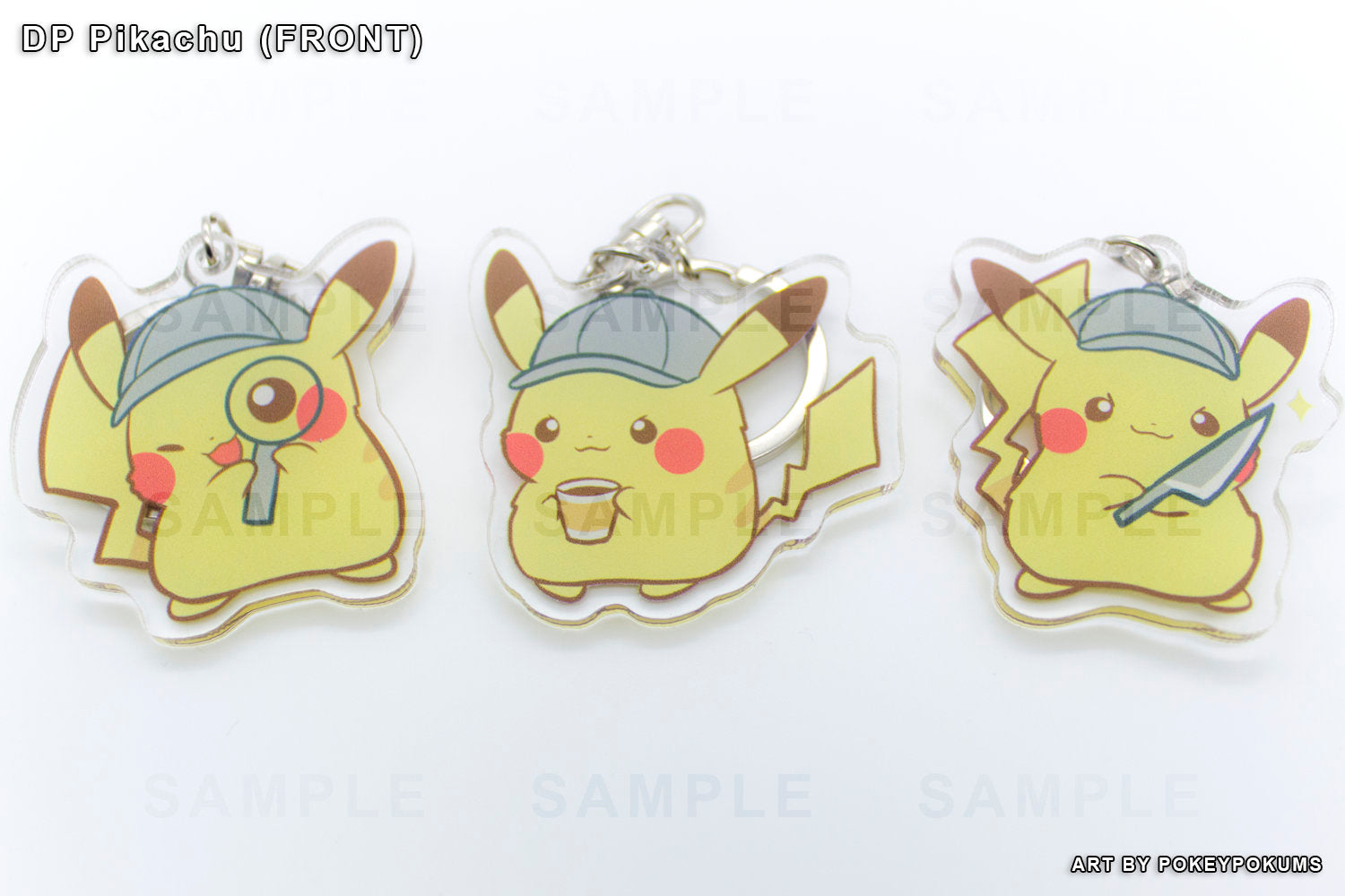 【 DETECTIVE PIKACHU 】- 2" Acrylic charms